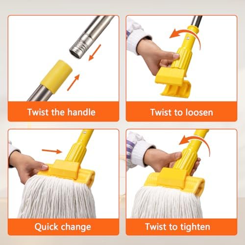 Conliwell Heavy Duty Mop with 48 Long Handle