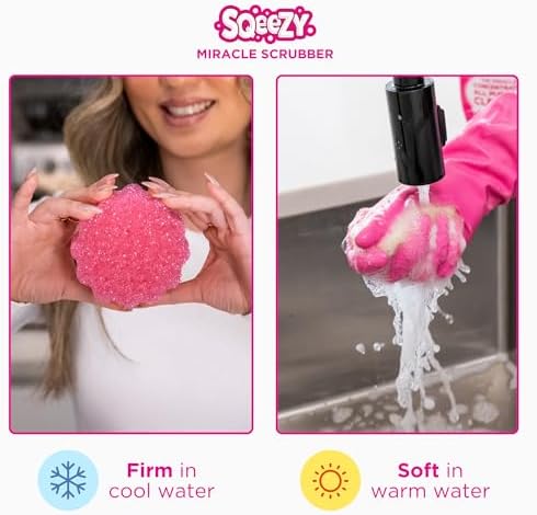 Stardrops Pink Stuff Cleaning Paste and Squeezy Scrubber Sponge Bundle