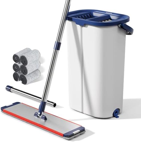 WFJINHAN EasyWring Mop and Bucket Set with Wringer