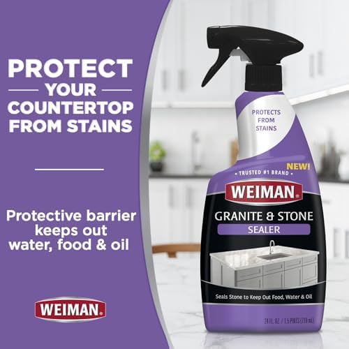 Weiman Disinfecting Granite Stone Cleaner and Sealer Kit