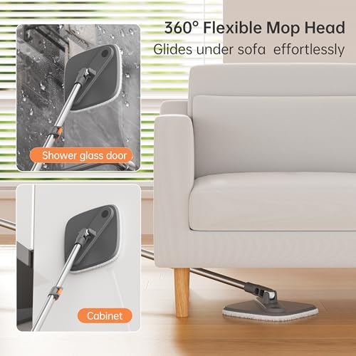 KZKR Spin Mop and Bucket Set with Clean Water System