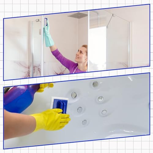 Maxdot 18 Pcs Bath Scrubber Set with Handles and Pads