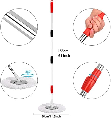 Bop Microfiber Mop with Bucket and Wringer Set