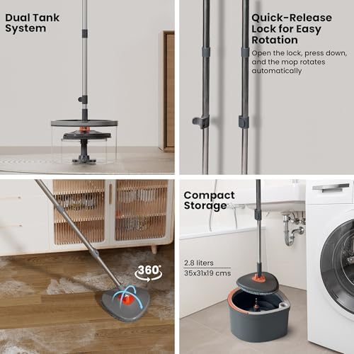 Hmbletech Dual Chamber Mop and Bucket Set