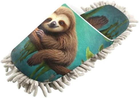 FLildon Microfiber Cleaning Slippers for Men Women Size L