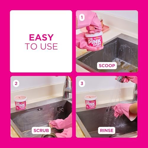 Stardrops Pink Stuff Cleaning Paste and Squeezy Scrubber Sponge Bundle