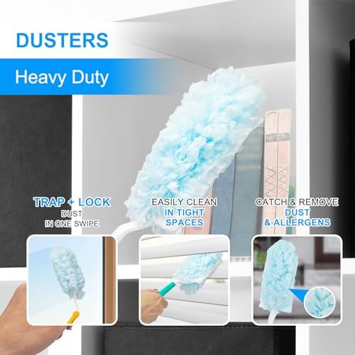 KeFanta Heavy Duty Duster Refills 30 Count with Handle