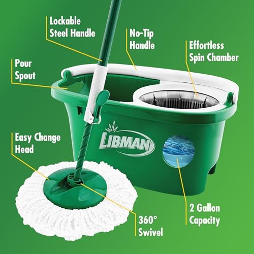 Libman Tornado Spin Mop System with Bucket and Wringer