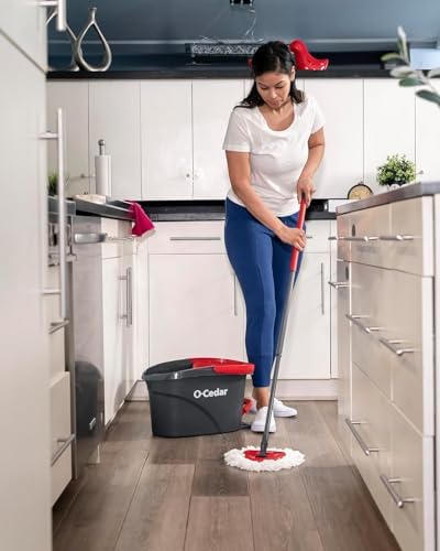 O-Cedar EasyWring Spin Mop with Bucket and Lavender PACS