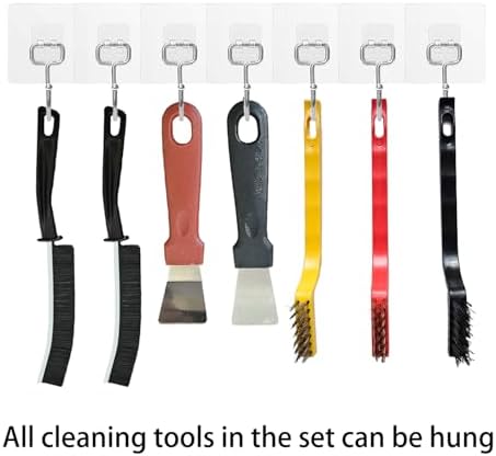 7 Pcs Multi-Purpose Crevice Cleaning Brush Kit