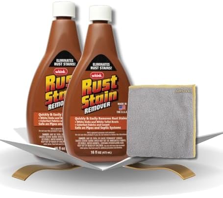 GROVE Whink Rust Stain Remover 16 oz with Microfiber Cloth 1