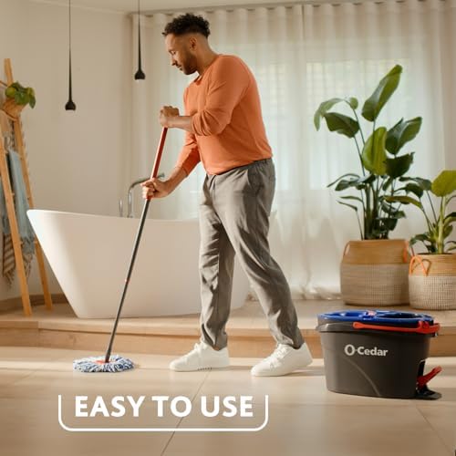 O-Cedar RinseClean Spin Mop Bucket with 2 Extra Heads