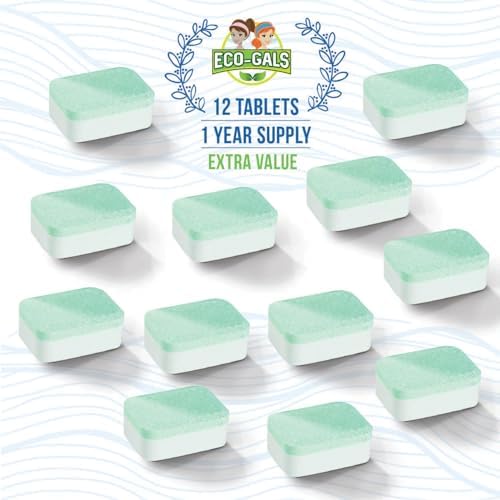Eco-Gals Dishwasher Cleaner 12 Tablets 12 Month Supply