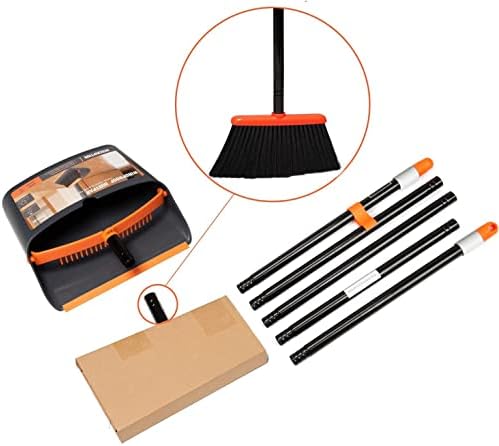 TreeLen Broom and Dustpan Set with 52 Handle 1