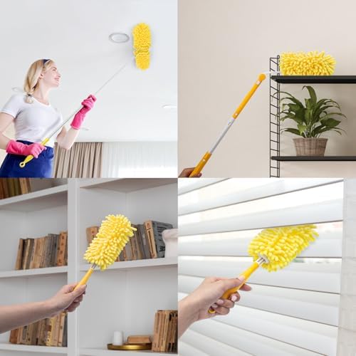 KeFanta Reusable Duster Refill 8Pcs with Handle