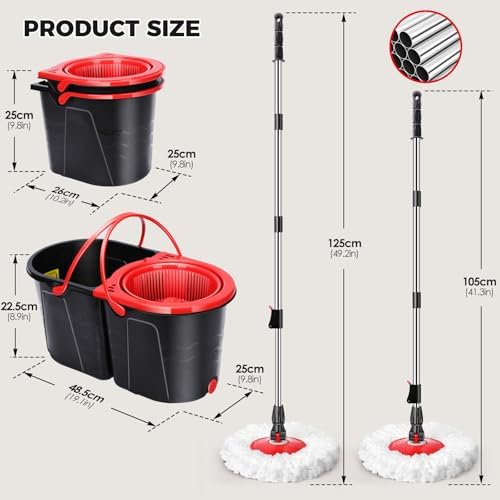 Gadhra Spin Mop and Bucket Set with Wringer 1