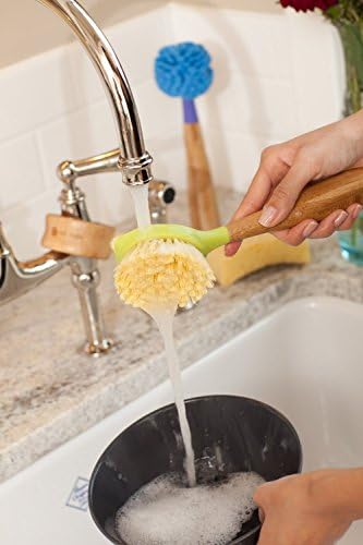 Full Circle Be Good Bamboo Handle Dish Brush - Purple