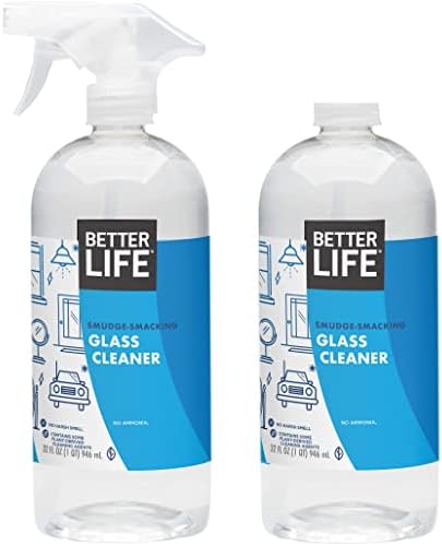 Better Life Natural Streak Free Glass Cleaner 32 Ounces Pack of 2