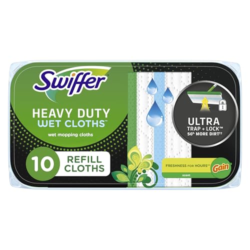 Swiffer SweeperWet Heavy Duty Mop Pad Refill 10 Count