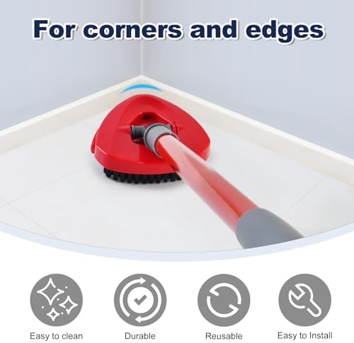 DLAIMI Scrubber Mop Head for O Cedar 2-Tank Compatible Dense Bristles