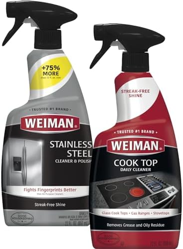 Weiman Disinfecting Stovetop Cleaner - 22 Ounce Combo Pack