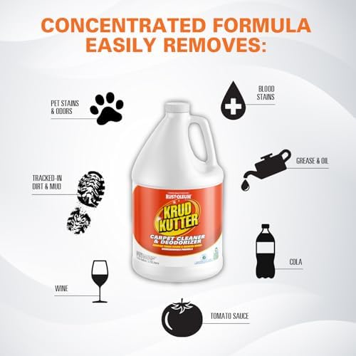 Krud Kutter CR012 Instant Carpet Cleaner Stain Remover Deodorizer 1