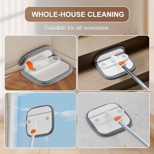 TIVAXO Spin Mop with Water Separator and 360 Foldable Head