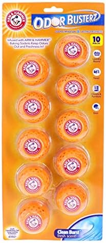 Arm Hammer Odor Busterz Balls 10-Pack - Fresh Scent Odor Elimination