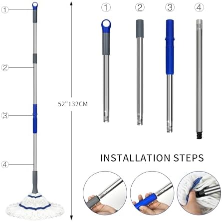 Silkyhose Self-Wringing Twist Mop for All Floors
