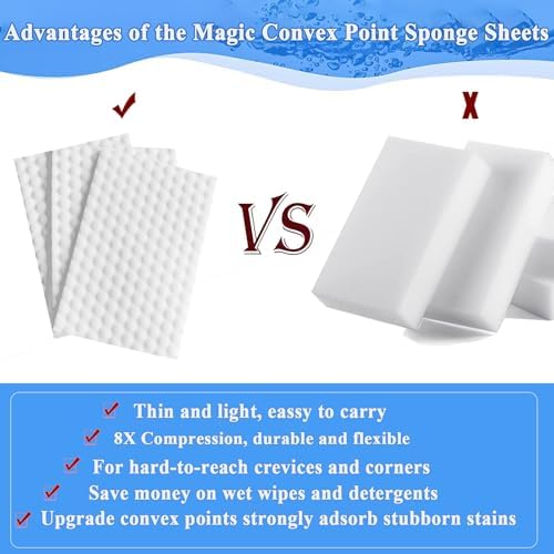 YeahWhee Magic Sponge Eraser Sheets 52Pcs