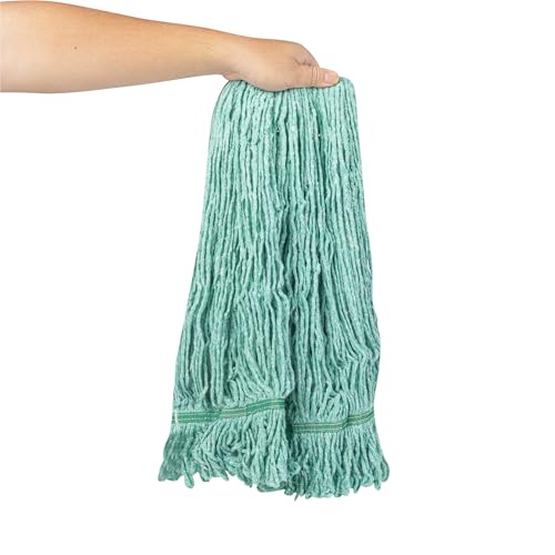 Restaurantware Mop Head Refill - 32 Ounce Cotton Blend Green