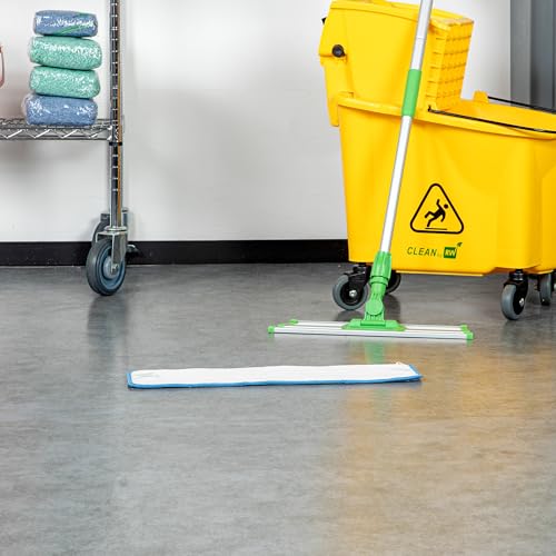 Restaurantware Clean Tek Reusable Mop Pad - Blue Microfiber Heavy-Duty 1969x575 Inches