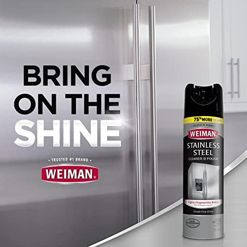 Weiman Stainless Steel Cleaner Polish Streak-Free Shine 2 Pack