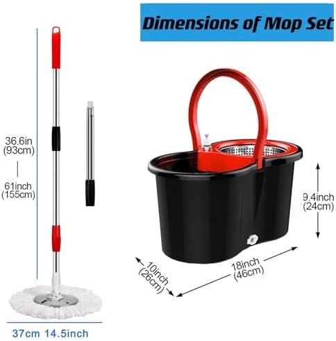 Bop Microfiber Mop with Bucket and Wringer Set