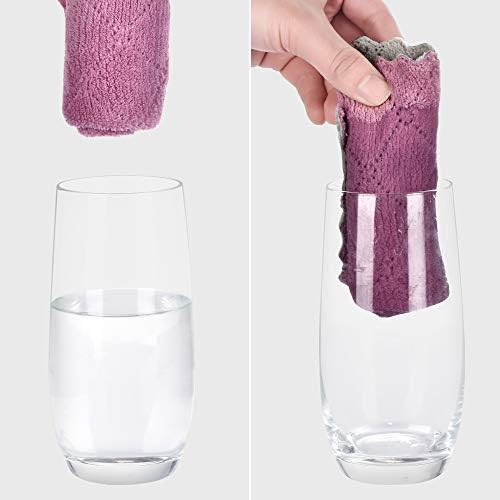 12PCS Reusable Double-Sided Microfiber Cleaning Cloths