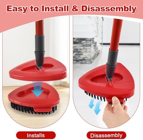 Blaithom Upgraded Spin Mop Scrub Brush Head