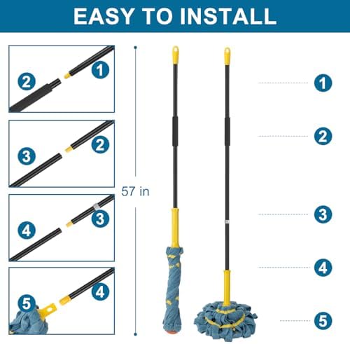 KeFanta Self-Wringing Twist Mop for All Floors