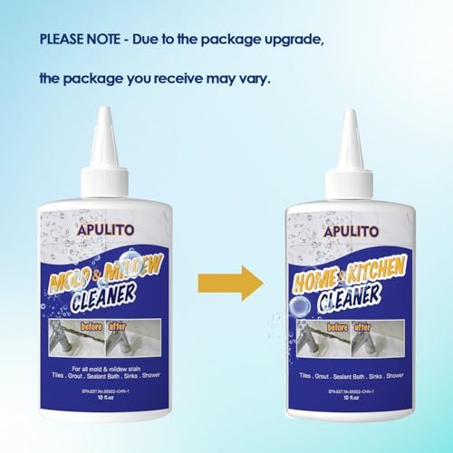 APULITO 10 Fl Oz Black Stain Gel for Bathroom and Kitchen