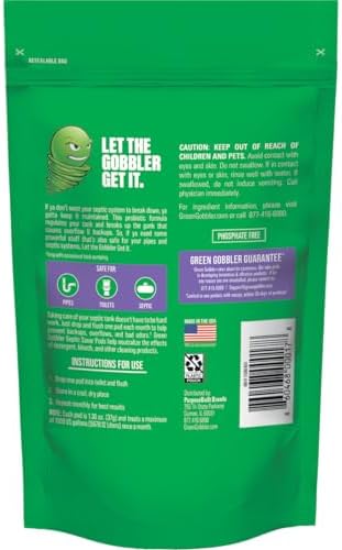 Green Gobbler Septic Saver Packets - 12 Month Supply