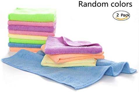 YSLON Rubber Cleaning Gloves 2-Pairs Cleaning Cloth 2-Pack Waterproof Reusable