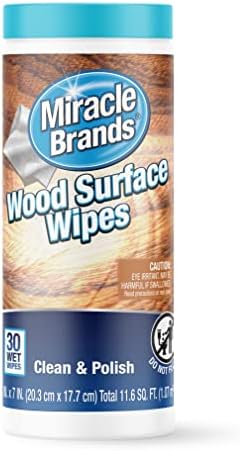 MiracleWipes for Wood Surfaces - 30 Count