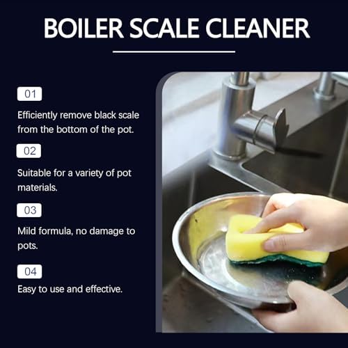 Black Scale Remover for Pot Bottom - Cookware Cleaner Gel 338 Fl Oz