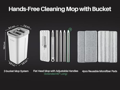 JOYMOOP Mop and Bucket Set with Wringer