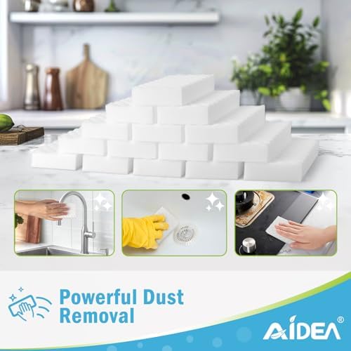 AIDEA Magic Sponges Cleaning Eraser 48 Pads 2X Density Stronger