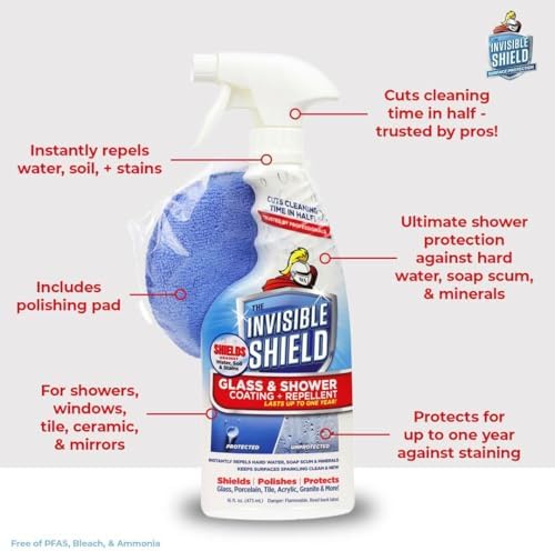 Invisible Shield Glass Shower Coating Spray 2 Pack 16 oz
