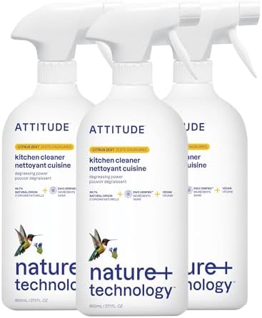 ATTITUDE Kitchen Cleaner Spray 271 Fl Oz Pack of 3