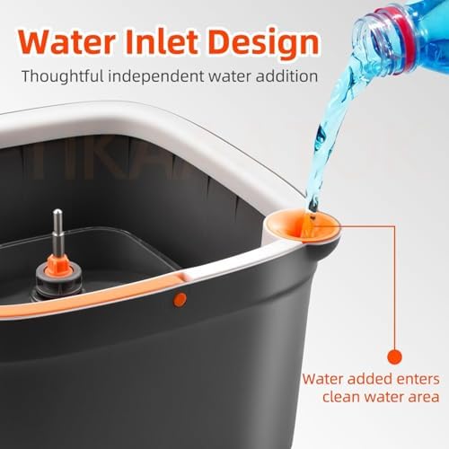 KZKR Spin Mop and Bucket Set with Clean Water System