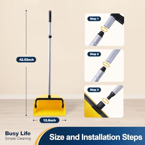 Yocada Commercial Dustpan with Comb for Efficient Cleaning