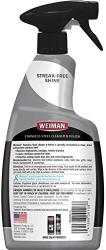 Weiman Stainless Steel Cleaner and Polish with Microfiber Cloth