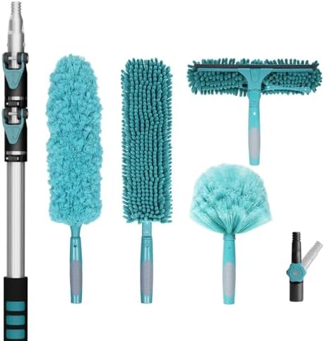 TelesPro 20 Foot High Reach Dusting Kit with Window Squeegee
